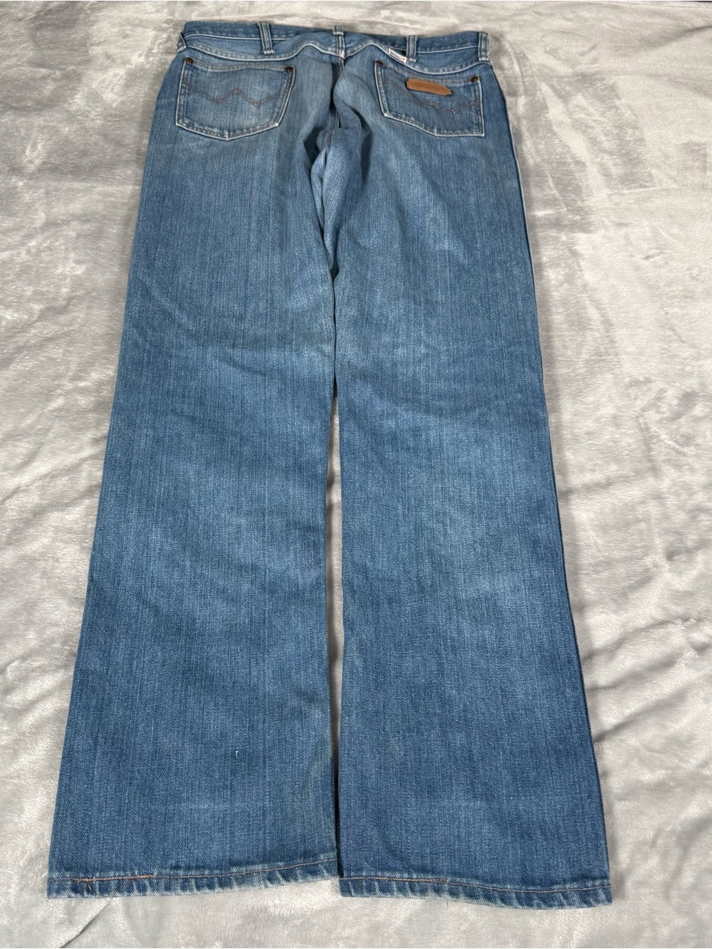 Vintage Wrangler Straight Leg Jeans Mens 34x33 (Estimated) Faded Wash 80s - Picture 7 of 12